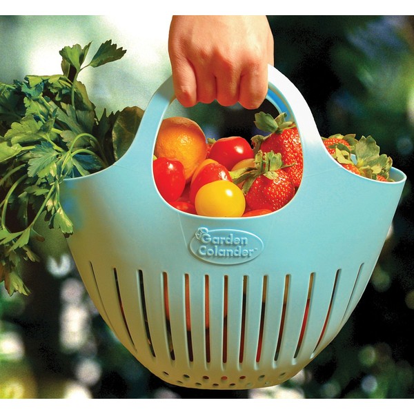 Hutzler Hutzler Mini Colander garden basket, Small, Eggshell Blue