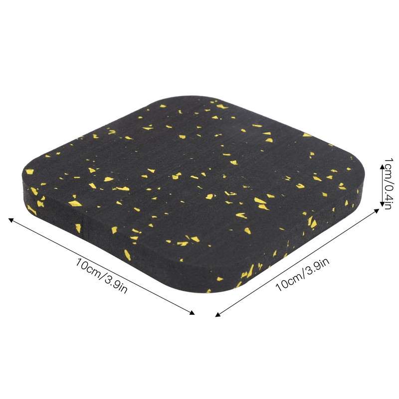 6PCS Rubber Treadmill Mat Sound Insulation Cushion Exercise Equipment Mat