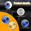 Dickno 2 PCS Stick on Dashboard Car Clock, Mini Tiny