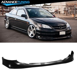 Advancetuning Fits 04-05 Honda Civic Sedan PDM Style Unpainted Front Bumper Lip Splitter - PU