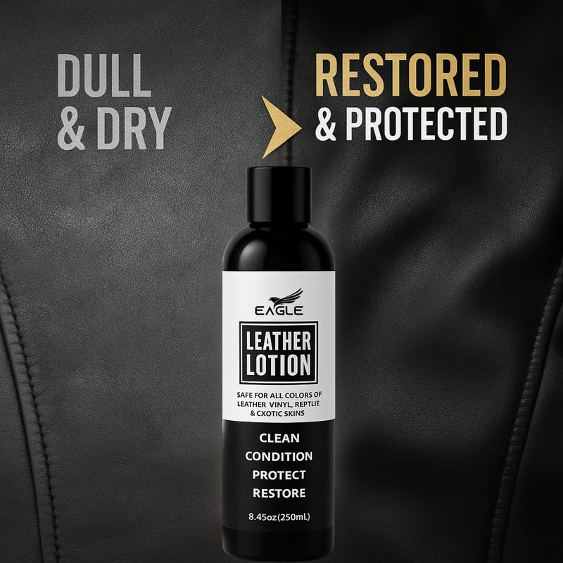 Eagle Leather Jacket Conditioner- Leather Lotion with Cloth for Boots,