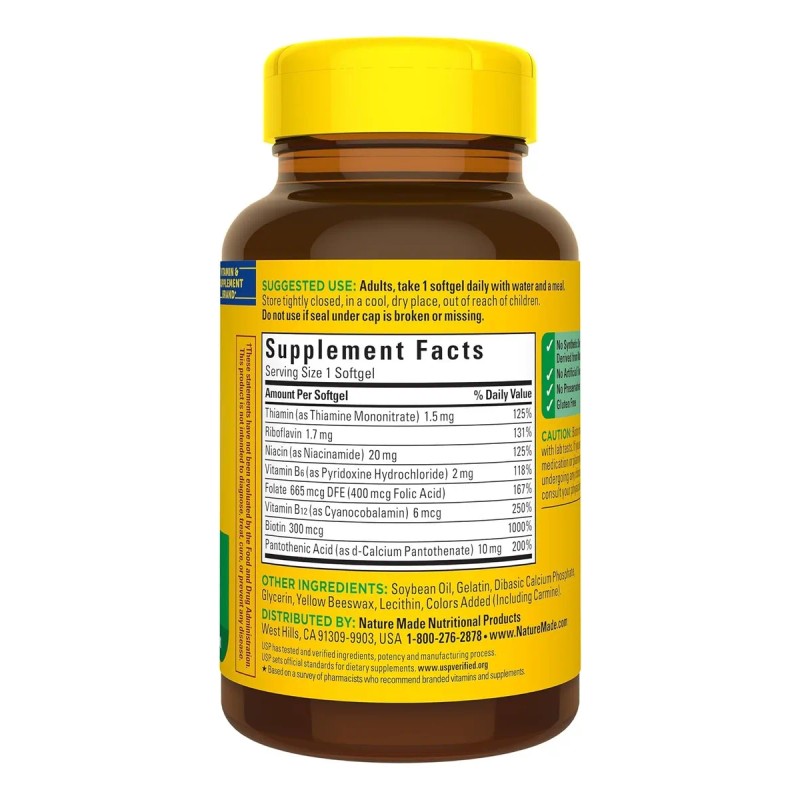 Empaque Dañado Superb Energy Complex Nature Made 60 Cápsulas Sin