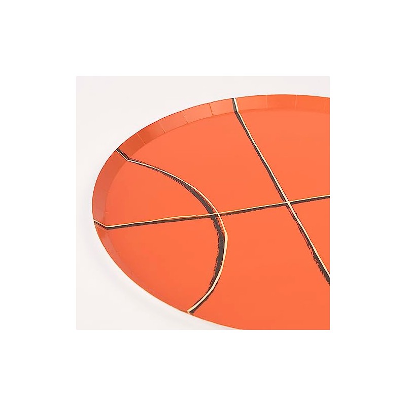 Meri Meri Basketball Plates (Pack of 8)