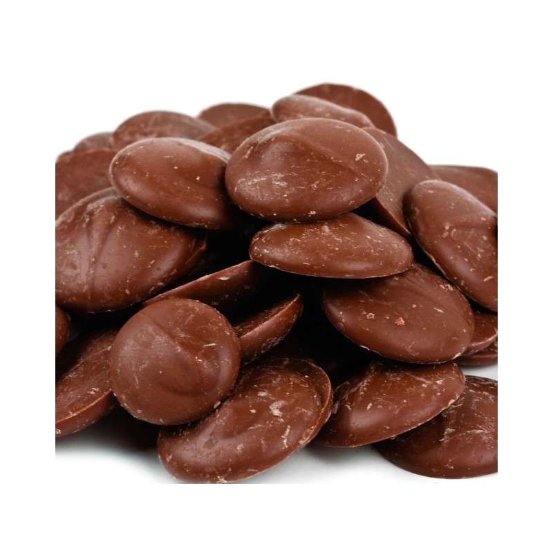 Merckens 10 Pounds Merckens Cocoa Lite Melting Chocolate Wafer Candy