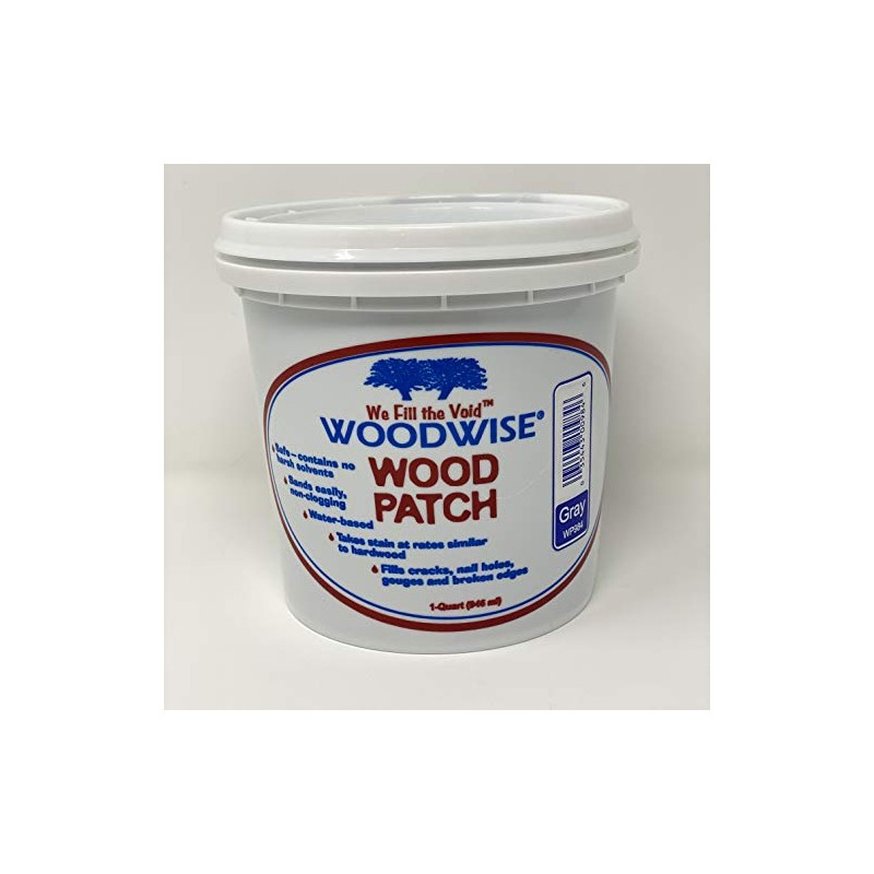 Woodwise Gray Wood Patch Filler - Quart