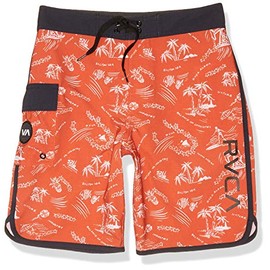 RVCA Tronco Oriental para niño, Herrumbre, 30