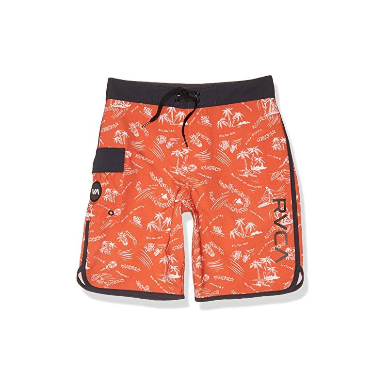 RVCA Tronco Oriental para niño, Herrumbre, 30