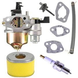 GX160 GX200 Carburetor Compatible with Honda GX120 GX140 GX 160 GX168 GX200 Carburetor for 5HP 5.5HP 6.5HP Engine,with 17210-ZE1-517 Air Filter Spark Plug kit