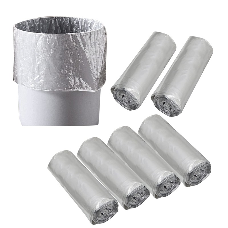 4 Gallon Bathroom Trash Bags,6 Rolls 120pcs Small Trash Garbage