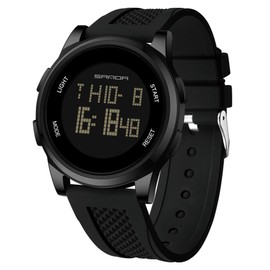 Yuxier Sport Digital Watches for Mens Waterproof Watches for Men Chronograph with Led Back Ligh/Alarm/Date (Black)