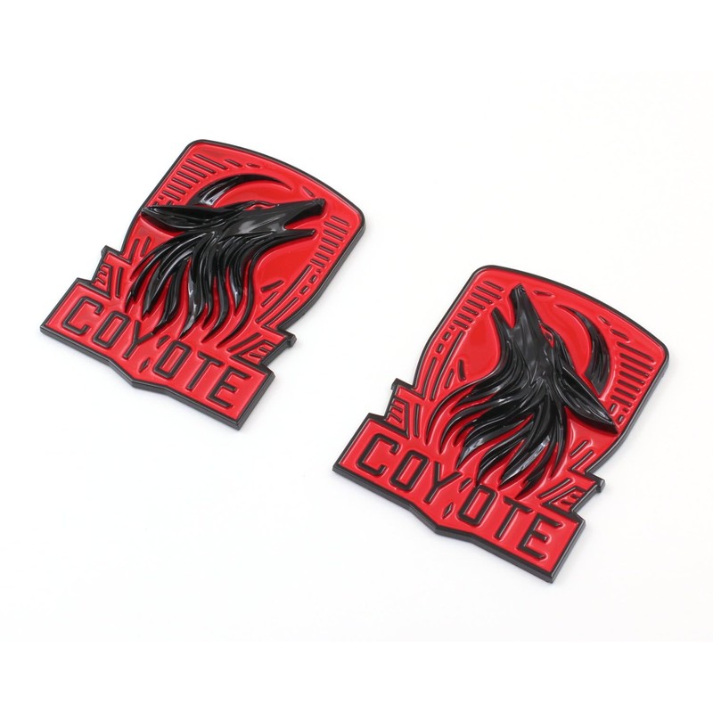 Mnneryss Pair Custom Dark Horse Style Coyote Emblems Door Left