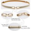 Doneboo Pack of 2 Skinny Belts, Slim Waist Belt for