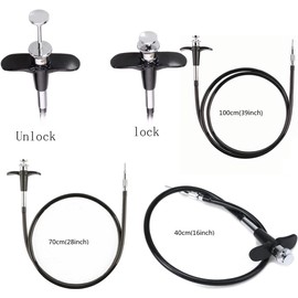 WADY Mechanical Shutter Release Threaded Vibration Shutter Release Cable Lock Mechanical Remote Shutter Trigger for DSLR/Mirrorless Cameras Durable Metal Construction (100CM)