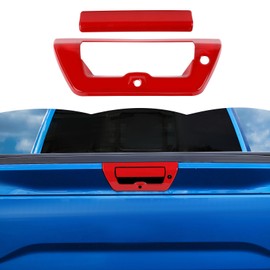 RT-TCZ Tailgate Handle Cover Rear Door Handle Cover Trim Decoration Exterior Accessories for Ford F150 2015-2020 (Red)