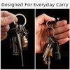 MecArmy Keychain, Titanium Carabiner EDC Key Ring Clip, Anti-Lost Quick