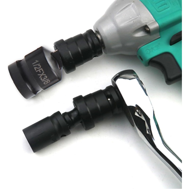 2 PCS 1/2 to 3/8 Socket Adapter, 3/8 to 1/2