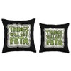 Things Will Get Feta Cube Motivational Funny Cheese Pun Throw