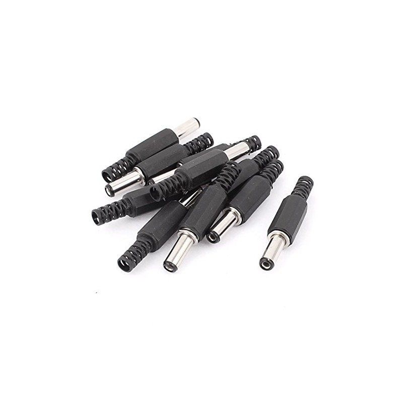 uxcell 5.5x2.1mm DC Male Connector Power Supply Ends Solder Adapter