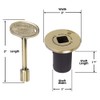 HPC Fire 1/2-Inch Straight Gas Fire Pit Shut Off Valve