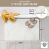 ANACTORO Stone Bath Mat, Diatomite Stone Bathmat, Fast-Drying Eco-Friendly Diatomaceous