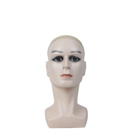 KimRuima Male Beige Mannequin Head for Wigs Hats Sunglasses Display