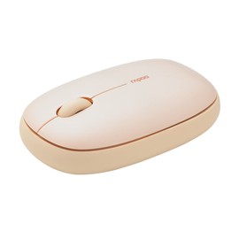 Rapoo M660 Silent kabellose Maus wireless Mouse 1300 DPI Sensor 9 Monate Batterielaufzeit leise Tasten ergonomisch für Rechtshänder und Linkshänder PC & Mac - beige