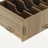 6 Portatarjetas De , Organizador De De Madera De Cereza