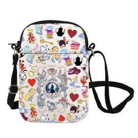 Alice Inspired Crossbody Bag Alice Wonderland Merch Magic Kingdom Gift Alice Fan Gift Cheshire Cat Lover Shoulder Bag (THAT WAY CB ca)