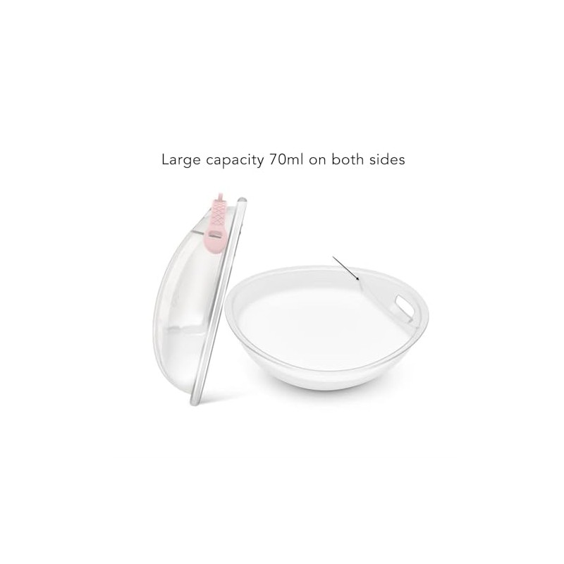 2 Vasos Recolectores de Leche Materna con Tapas, Recolección Automática