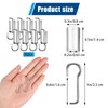Sgphrzlt 8 Set Blind Wand Replacement Hook and Sleeve, Tilt