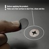 Furndiy 21mm 72 Pcs Black Self-Adhesive Screw Cover Caps -