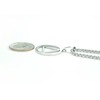 AA Necklace, 24" Box chain, Hypo Allergenic Stainless Steel Alcoholics