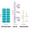 Nail Polish Strips - Solid Color, DANNEASY 24 Sheets Adhesive