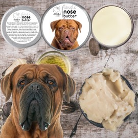 The Blissful Dog Dogue De Bordeaux Nose Butter, Versatile Dog Nose Balm for Dry Nose, Handcrafted Nose Moisturizer, Easy-to-Apply Dog Essentials, Unscented, 1 oz.