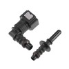 A ABSOPRO 2 x Fuel Line Connector Hose Coupling 90
