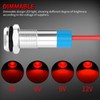 DaierTek LED Indicator Light 12V Waterproof Red Signal Light Waterproof