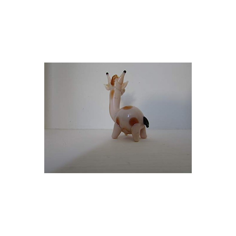 Gorgeous and Very Cute Glass Giraffe Figurine