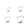 WDYJMALL Heart Cookie Cutters 4-Pc Set – Heart C