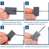 4 Pack Dart Sharpener V-Sharp Stone Darts Sharpener Tool for