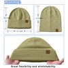 jaxmonoy Wool Cashmere Slouchy Knit Beanies Winter Hats for Women
