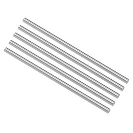 sourcing map Round Steel Rod, 3.9mm HSS Lathe Bar Stock Tool 100mm Long, for Shaft Gear Drill Lathes Boring Machine Turning Miniature Axle, Cylindrical Pin DIY Craft Tool, 5pcs