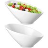 Yesland 2 Pack Porcelain Angled Serving Bowls - 26 oz