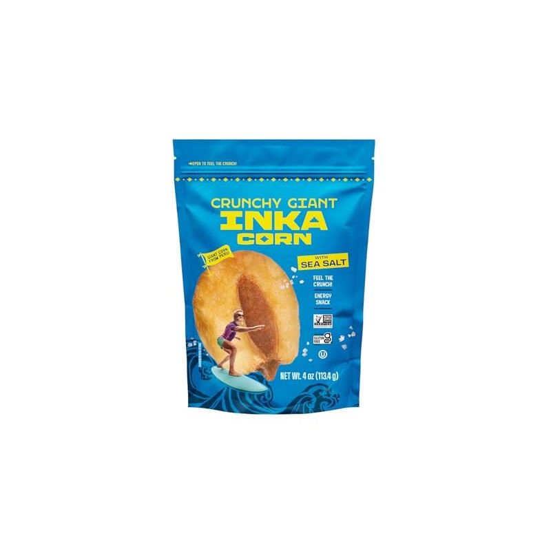 Inka Corn Nuts, Gluten Free Roasted Giant Corn, Original Flavor,