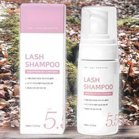 Lash Monster Non-irritating remover Lip eye remover Minimizing skin irritation Vegan lash shampoo 5.5 Hypoallergenic mildly acidic eyelash cleanser 1 unit 100ml / 래쉬몬스터 자극 없는 리무버 립아이리무버 피부 자극 최소화 비건 래쉬 샴푸 5.5 저자극 약산성 속눈썹 클렌져 1개 100ml