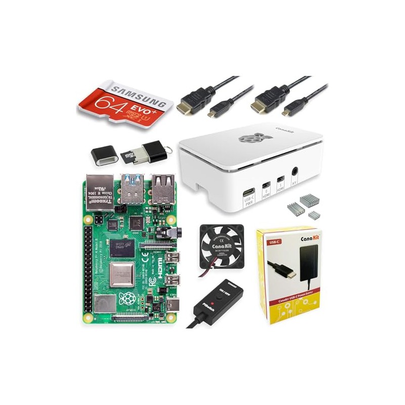 CanaKit Raspberry Pi 4 Starter MAX Kit (8GB RAM)