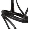 Marengos Comfort Rosemary Snaffle Bridle Black - Rose Gold Warmblood