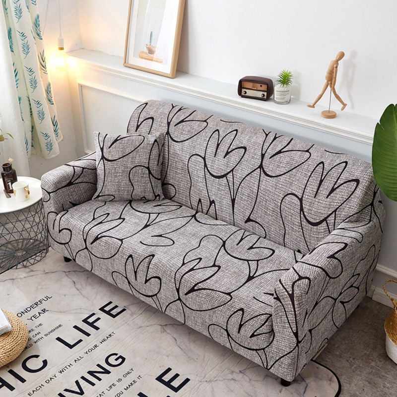 Non‑slip Elastic Printing Dustproof Slipcover Sofa Cover Cushion Cover (For