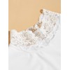 Eyibenlilan Lace Dickey Detachable Collars Mock Turtleneck Elegant Set Half