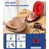 Hat Case for Cowboy Travel Extra Large, Waterproof Hard Box