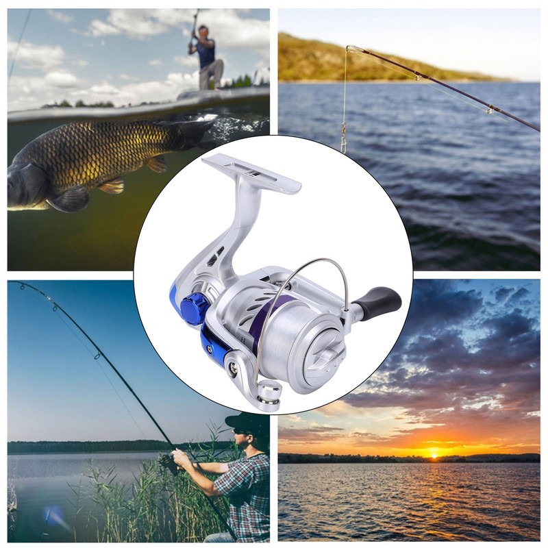 Portable Fishing Reel Casting Rods with Fish Wire Spinning Reel